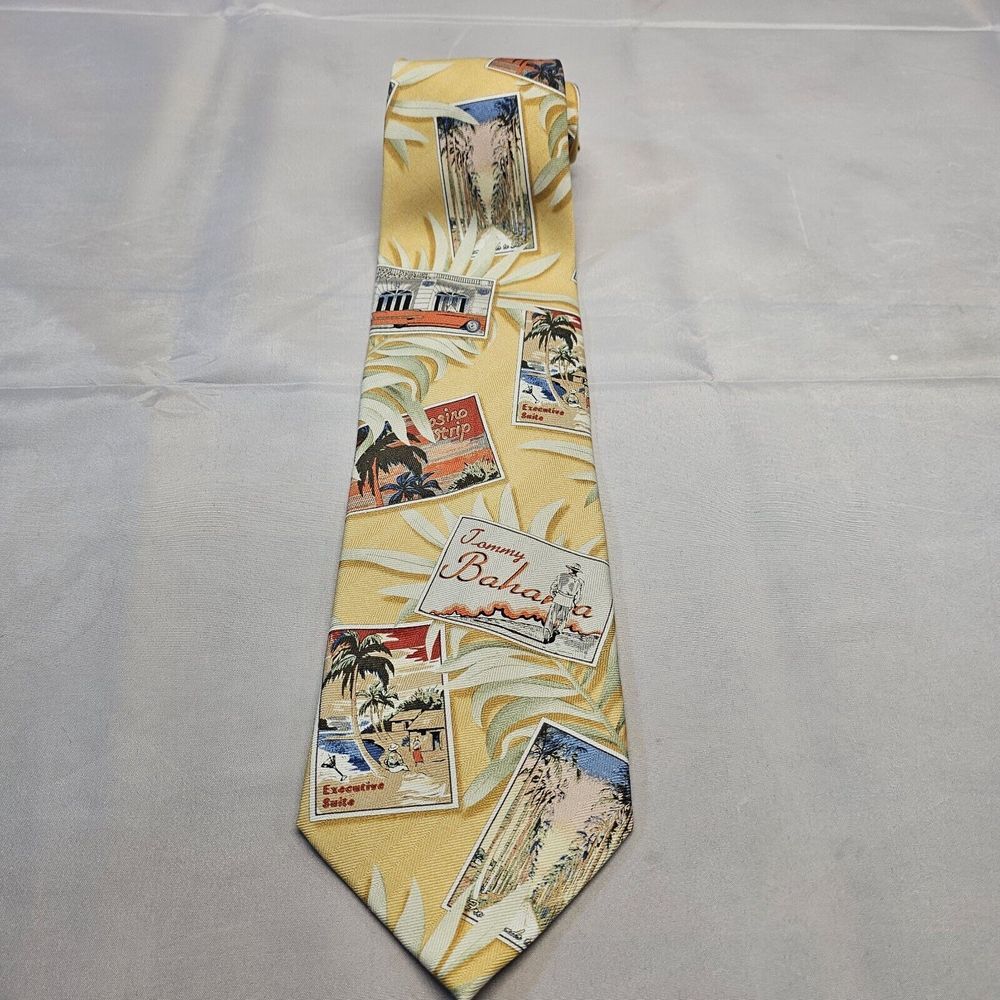Tommy Bahama Tie Mens‎ 58x3.75 Postcard Design